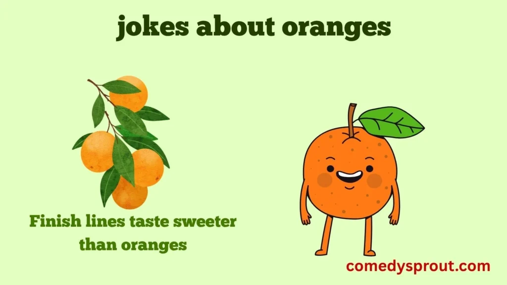 Running Themed Orange Jokes